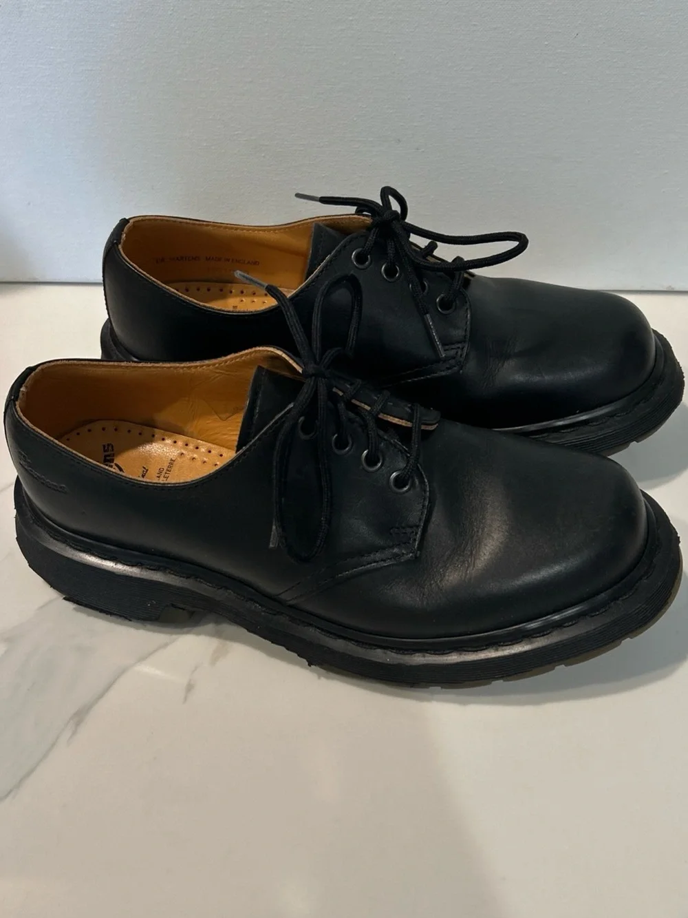 Dr. Martens Classic Black Leather Men’s Oxford Lace-Up Shoes Size 8 Men’s